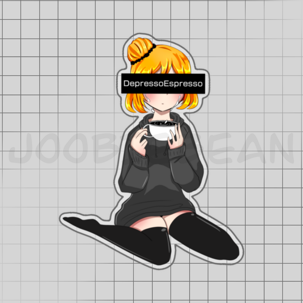 Depresso Espresso Girl Charm